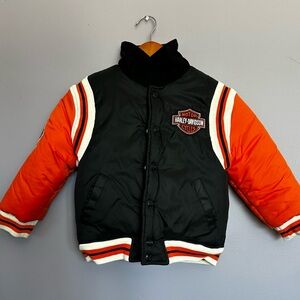 Vintage Reversible Harley Davidson Bomber Jacket